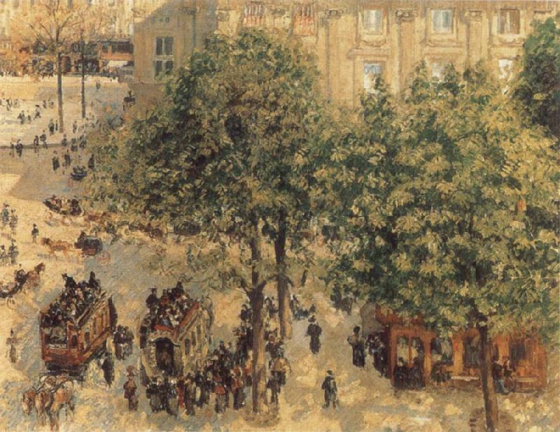 Camille Pissarro Place du theatre francais a paris china oil painting image